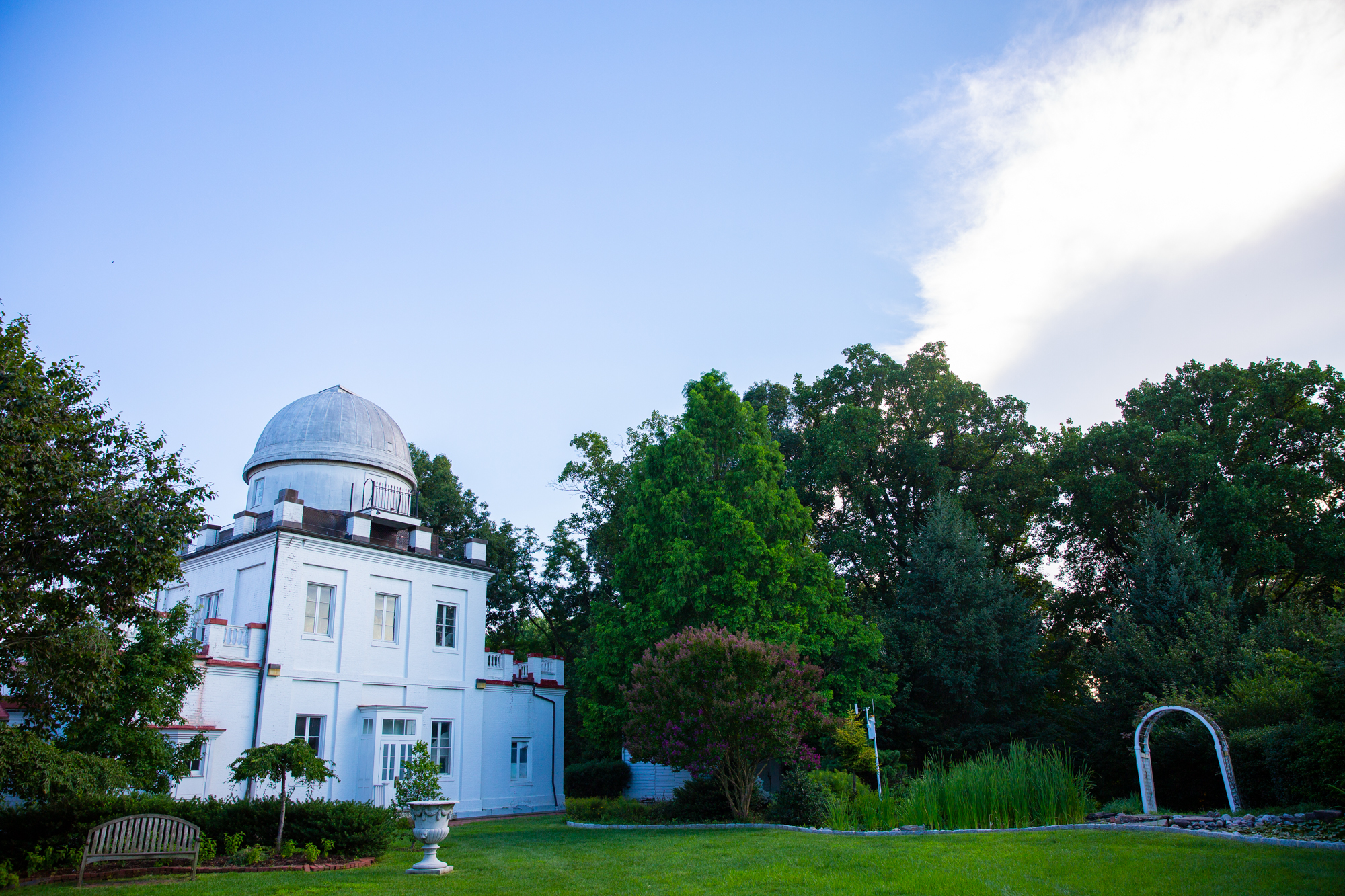 Wide shot of the Observatory on a bright sunny day