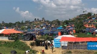 A view of a Bangladesh refugee camp