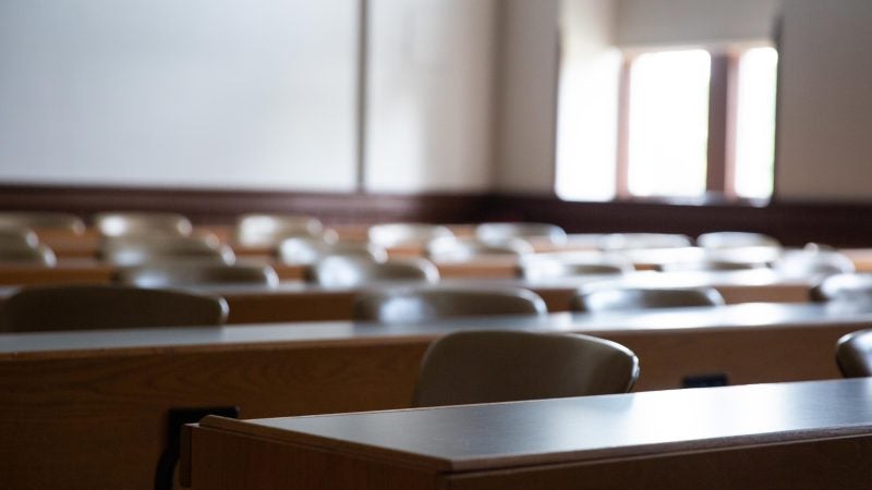 A classroom at Georgetown