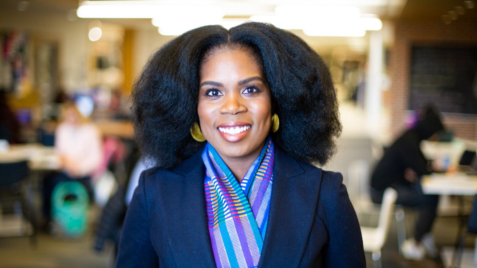 Adanna Johnson poses in an office.