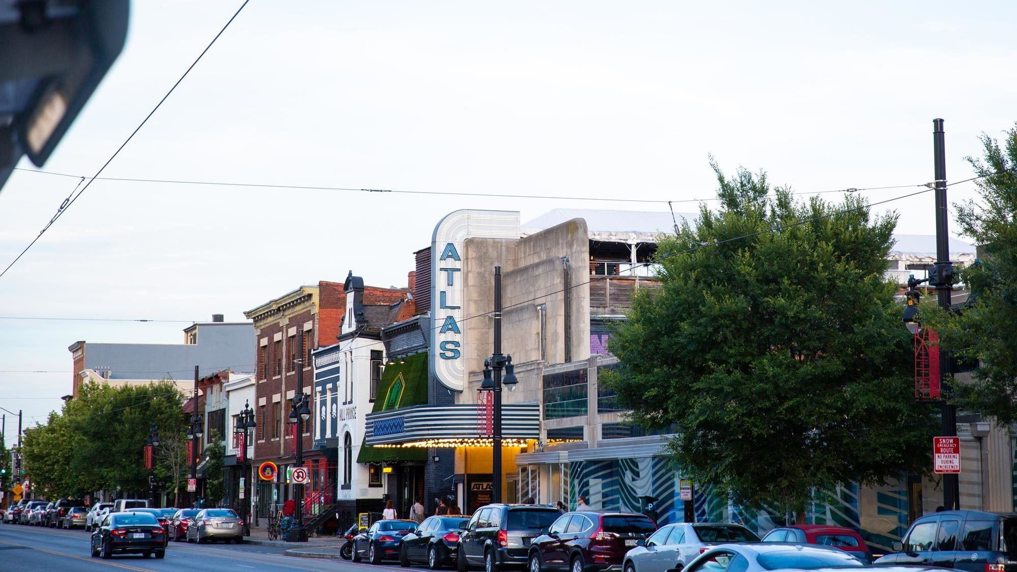 A photo of the H St. corridor in DC.