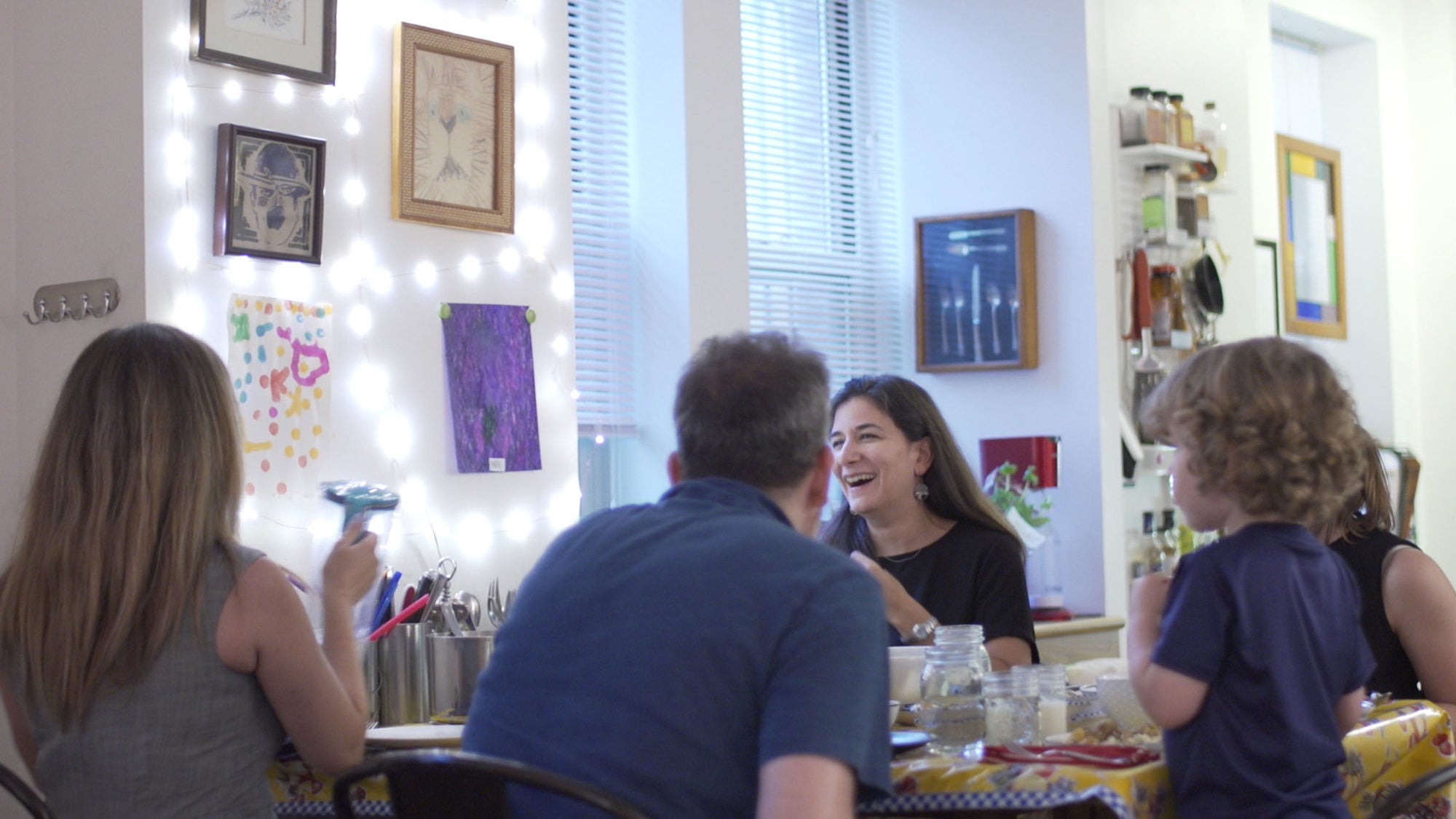 Professor hosts students in her home