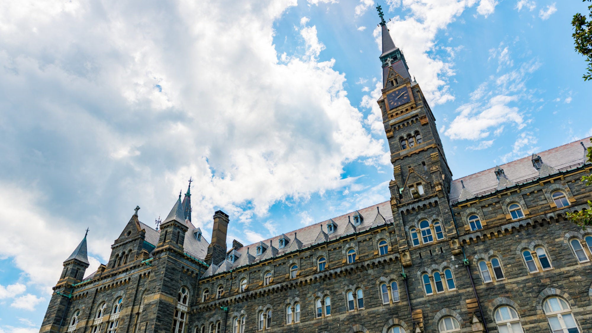 Healy Hall on a sunny day