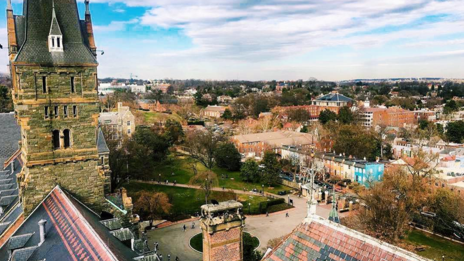 Campus from an aerial view