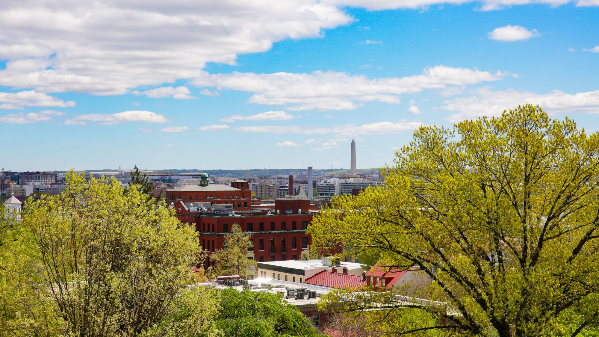 Photo displays an aerial shot of the Georgetown neighborhood.