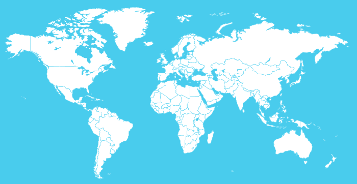A flat animated map of the world fills in with the 26 countries Fulbrights student scholars are currently in and then fills in the 90 total countries Georgetown students have studied in since 1946.