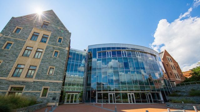 The Hariri building where the McDonough School of Business is housed