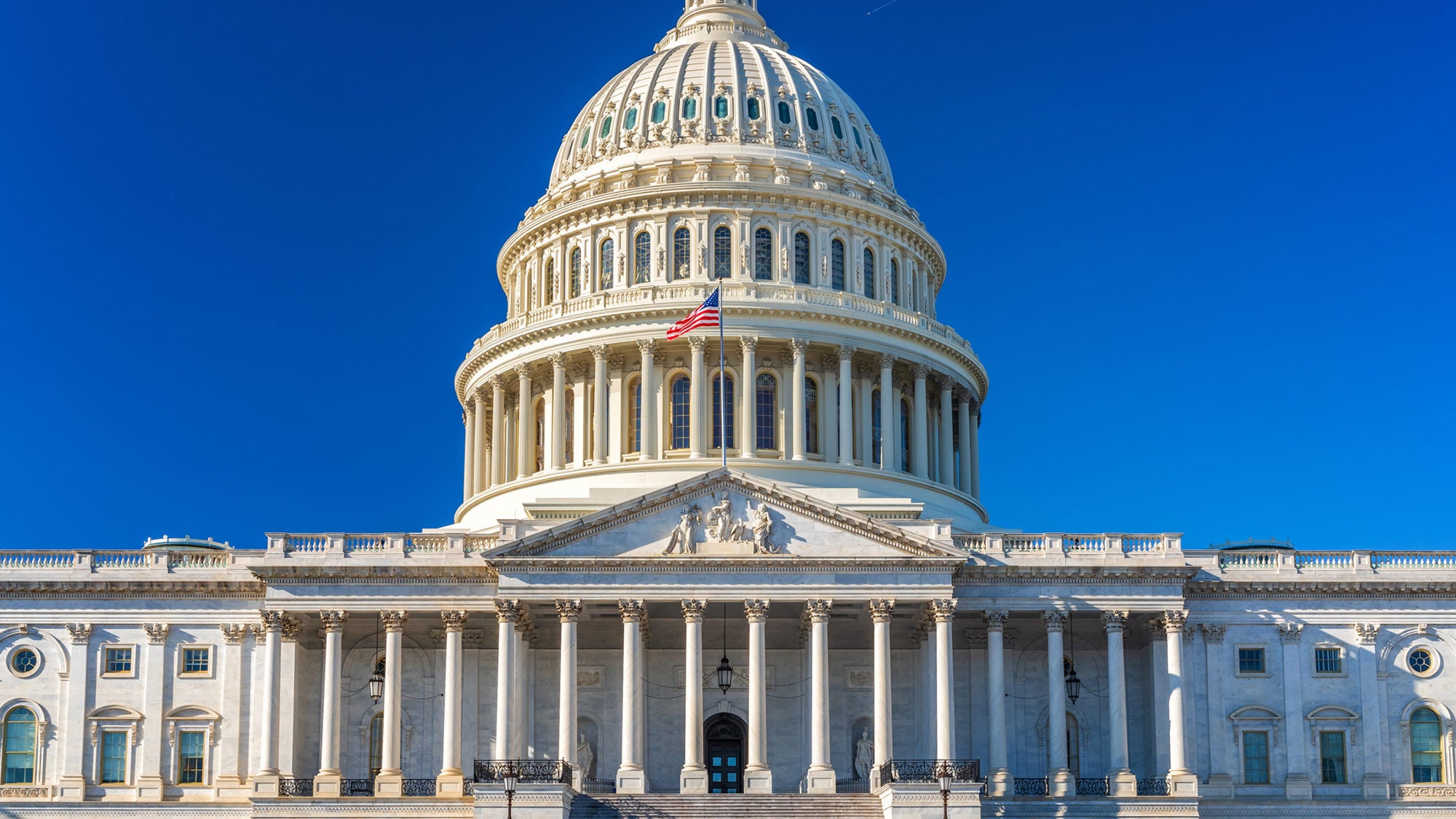 U.S. Capitol on a sunny day