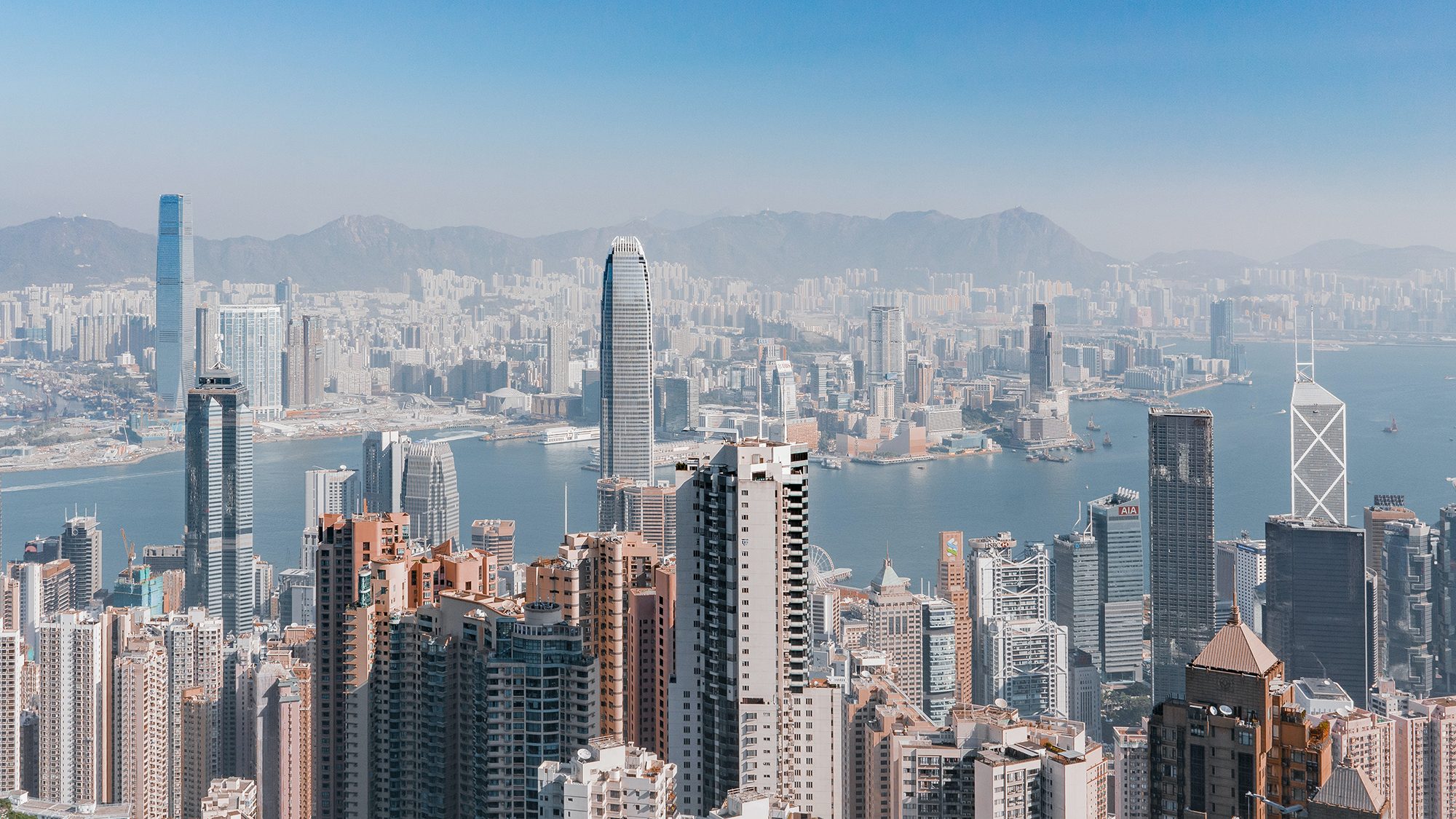 Photograph of Hong Kong cityscape by Ruslan Bardash