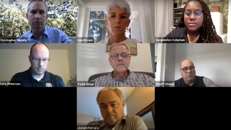 Seven administrators in a Zoom meeting