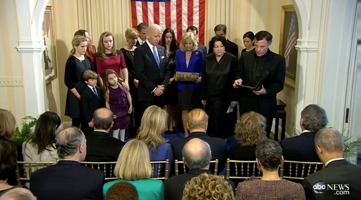 Joe Biden's swearing in