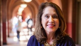 Jane Aiken headshot in Healy Hall