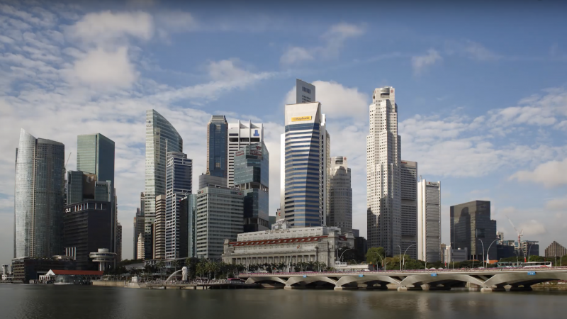 Skyline of Singapore during the day