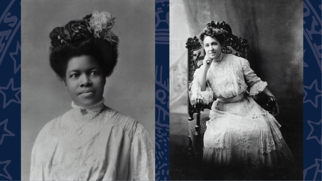 black and white photos of women from the early 1900s