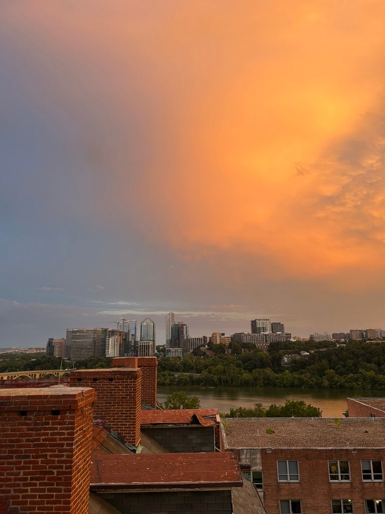 Sunset over Georgetown