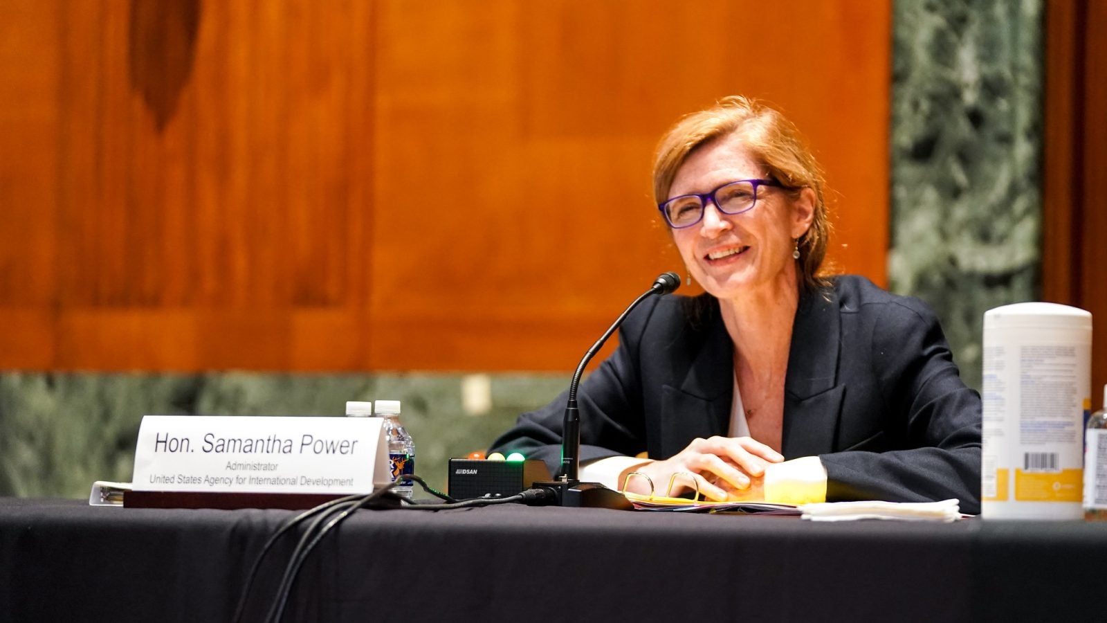 USAID Administrator speaks at a budget hearing