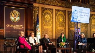 Speakers at the Hillary Rodham Clinton Awards