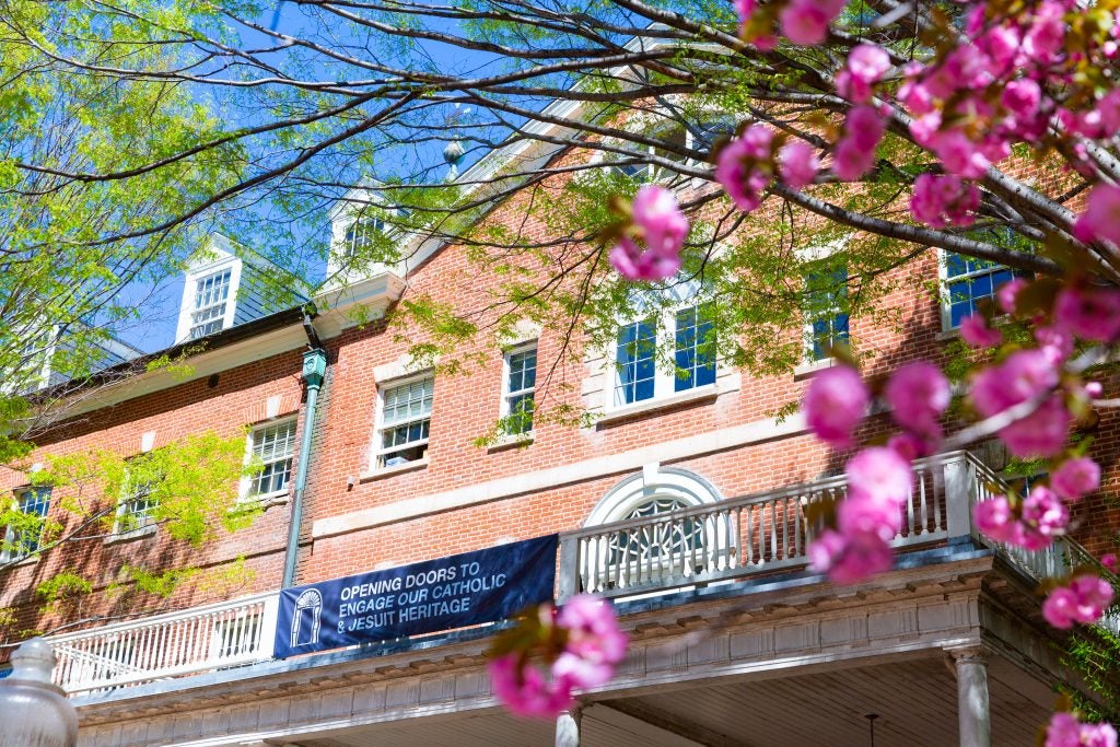 Image of Old North building in the spring