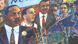 A mural of Martin Luther King Jr.