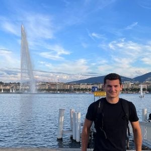 Peter DiGiovanni (C’21) in Geneva, Switzerland 