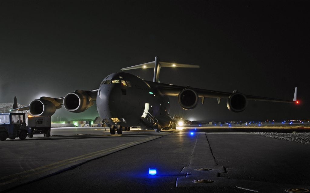 An airplane in Kabul