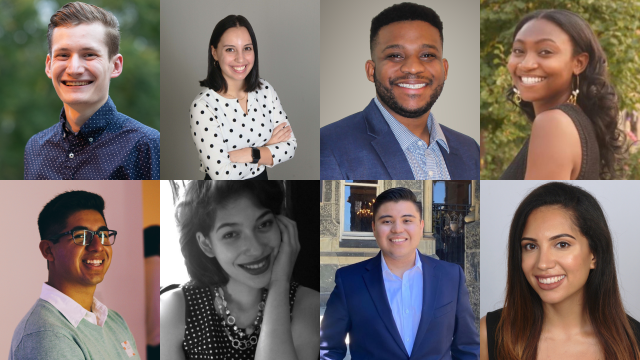 Grid of eight headshots of Pickering and Payne Fellows