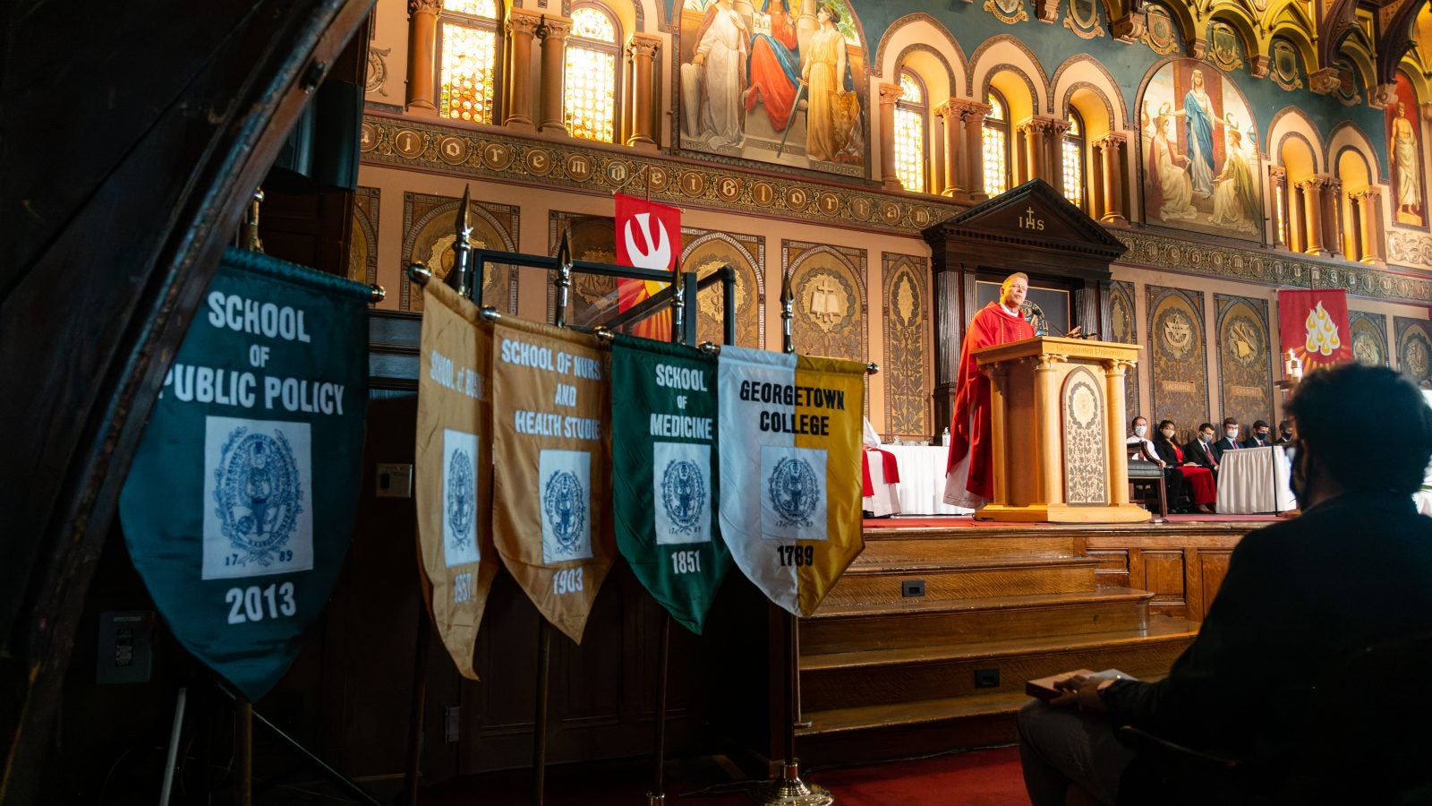 A Mass in Gaston Hall at Georgetown