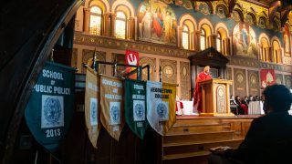 A Mass in Gaston Hall at Georgetown