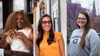 Rosemary, Tahina and Kiki in a grid of three headshots