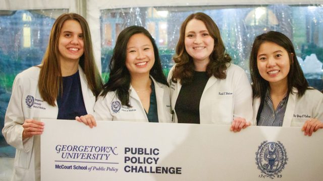 Medical students at the Georgetown Public Policy Challenge