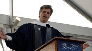 Advocate, educator and film producer Timothy Shriver delivered the commencement address to Georgetown University’s College of Arts and Sciences Class of 2022.
