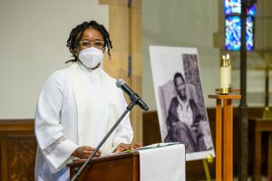 Ebony Grisom, interim director of Protestant Ministry