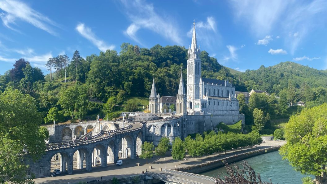 Holy site Sanctuary Our Lady of Lourdes in France