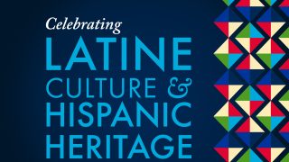 Graphic with the text &quot;Celebrating Latine Culture &amp; Hispanic Heritage at Georgetown&quot;