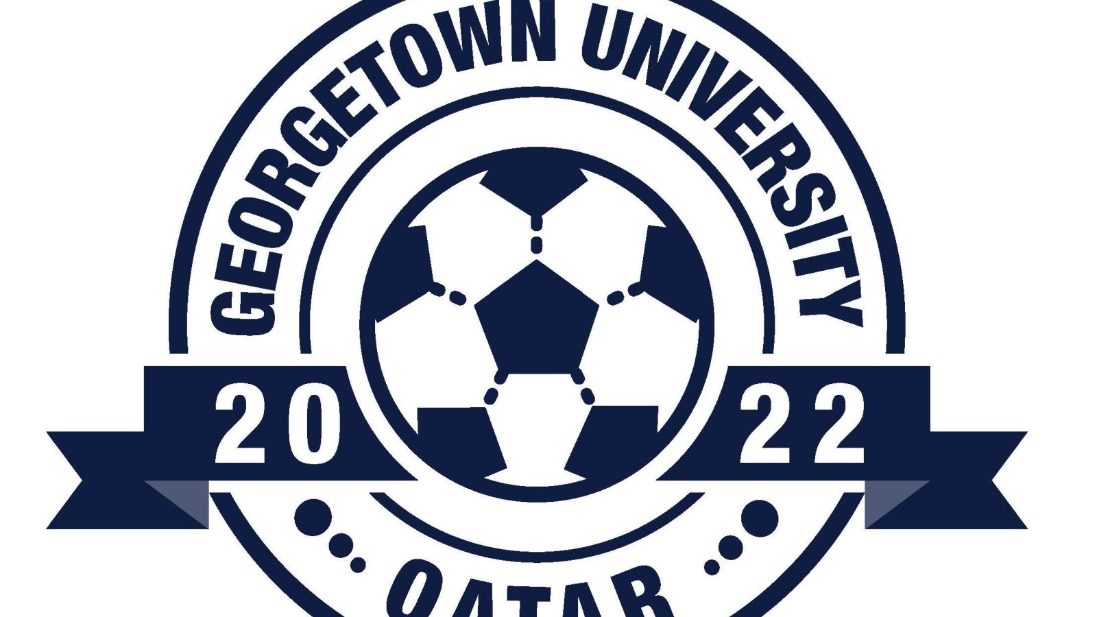 Logo, featuring soccer ball and text, 