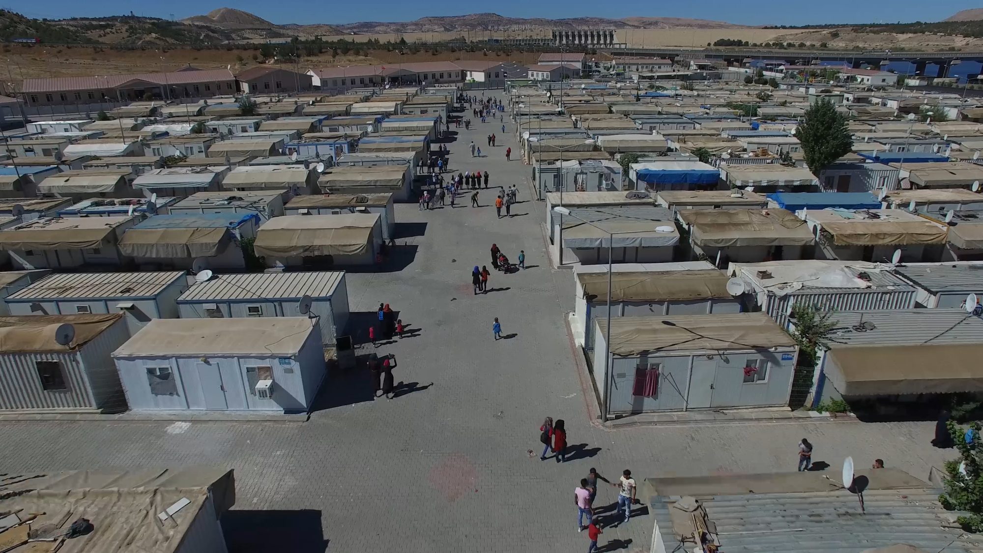 Drone images from Syrian refugee living in refugee camps in Gaziantep, Turkey