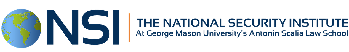 Logo for NSI: The National Security Institute at George Mason University's Antonin Scalia Law School