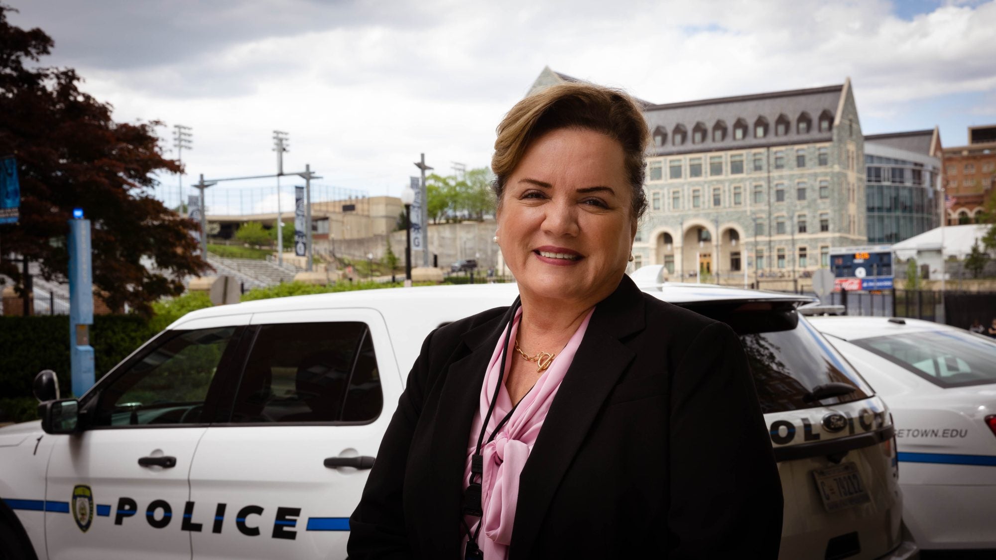 A headshot of Katherine Perez, the new chief of Georgetown University Police Department