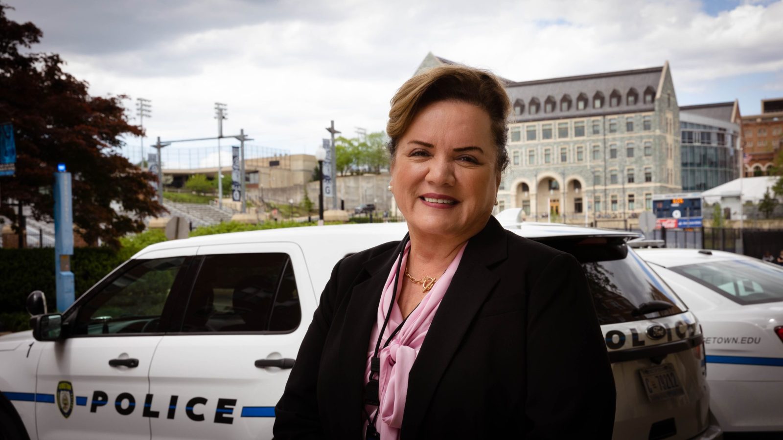A headshot of Katherine Perez, the new chief of Georgetown University Police Department