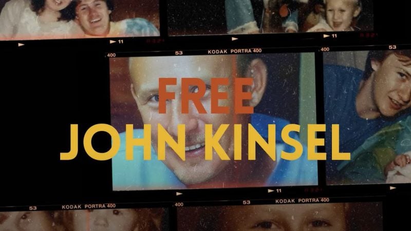 A video thumbnail with a photo of John Kinsel with the words &quot;Free John Kinsel&quot; across the image.