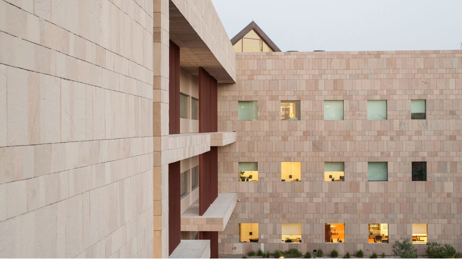 Exterior shot of Georgetown in Qatar campus.