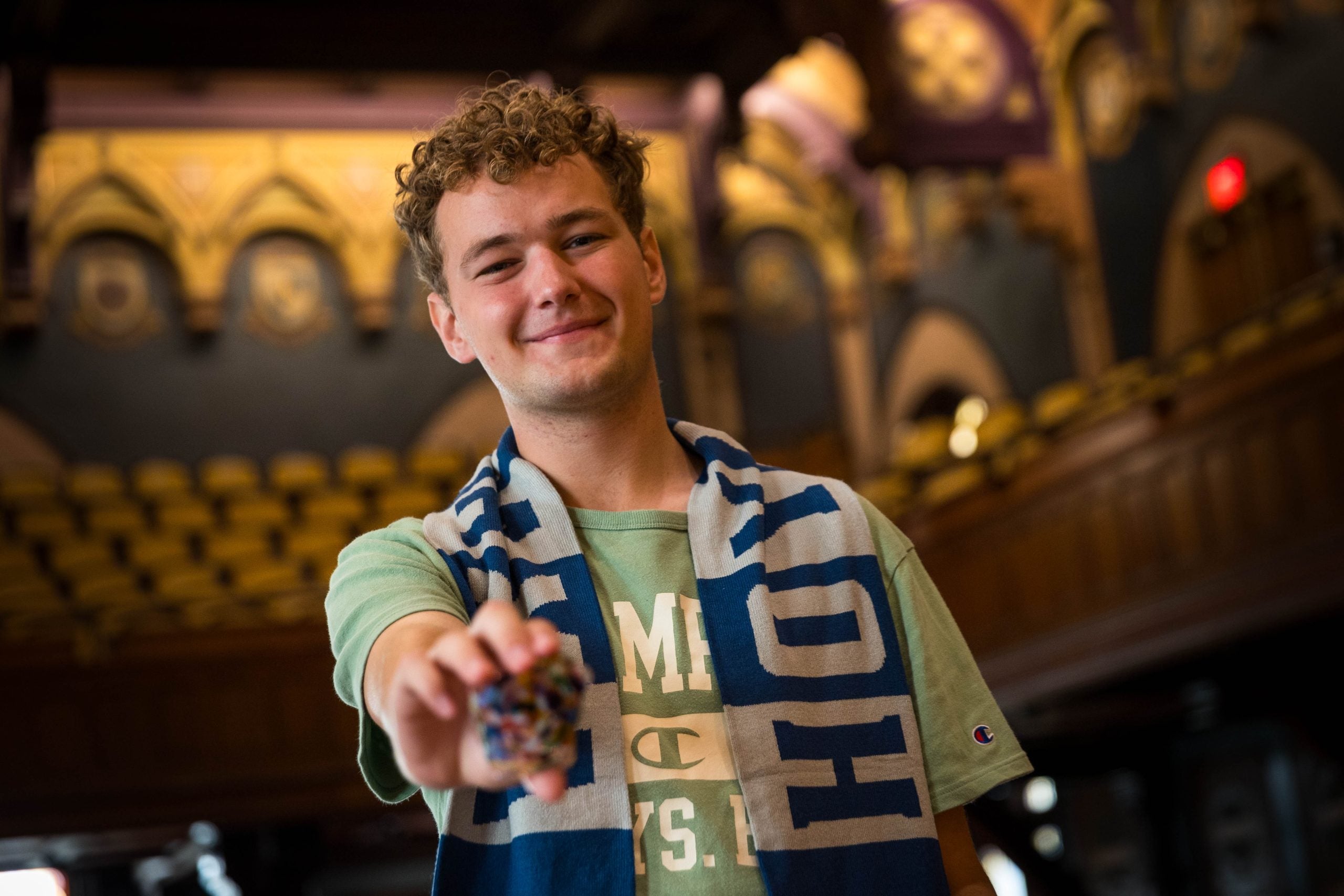 Harrison McCarty in Gaston Hall