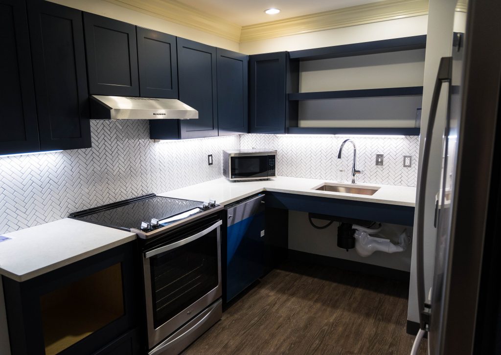 A photo of a kitchen in a new Georgetown residence.