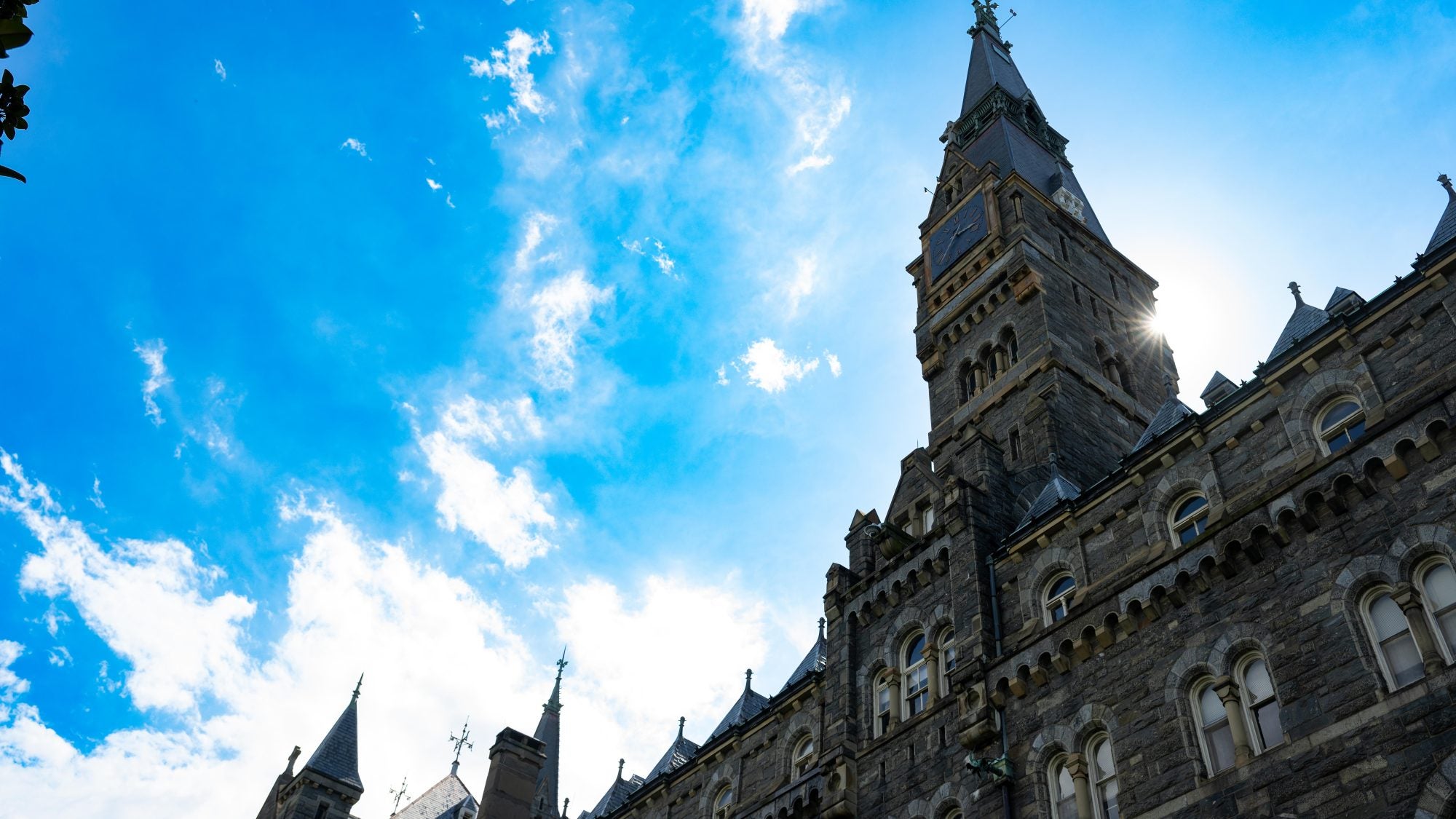 Healy Hall on a sunny day