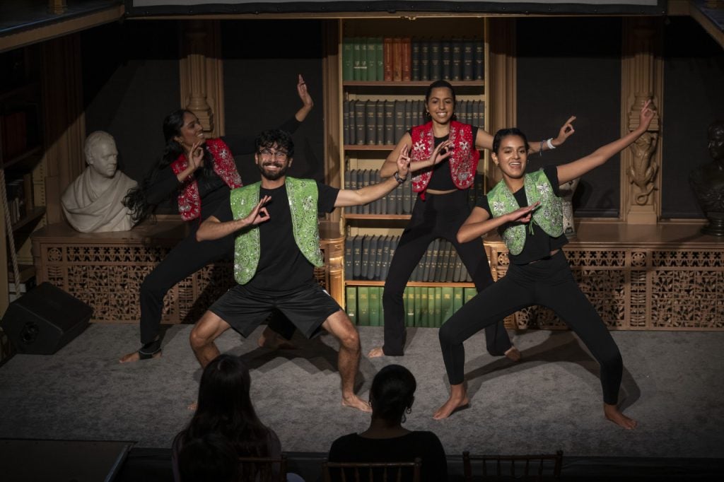 Dancers perform at the Disability Cultural Center's event celebrating art and disability culture.