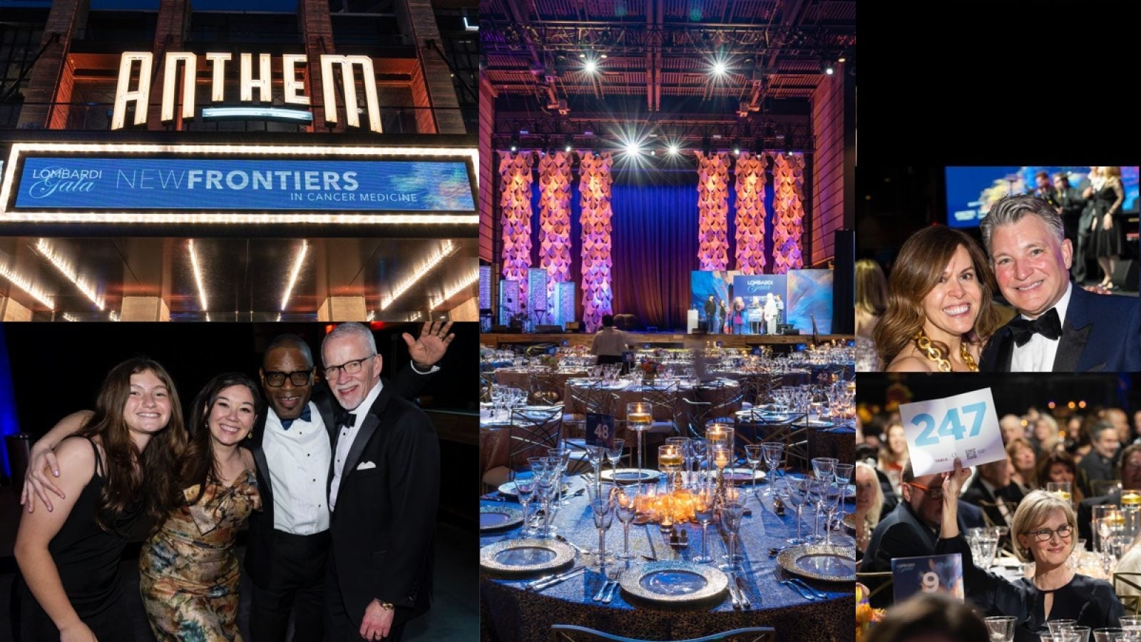 photo collage of moments from the 2023 Lombardi Gala