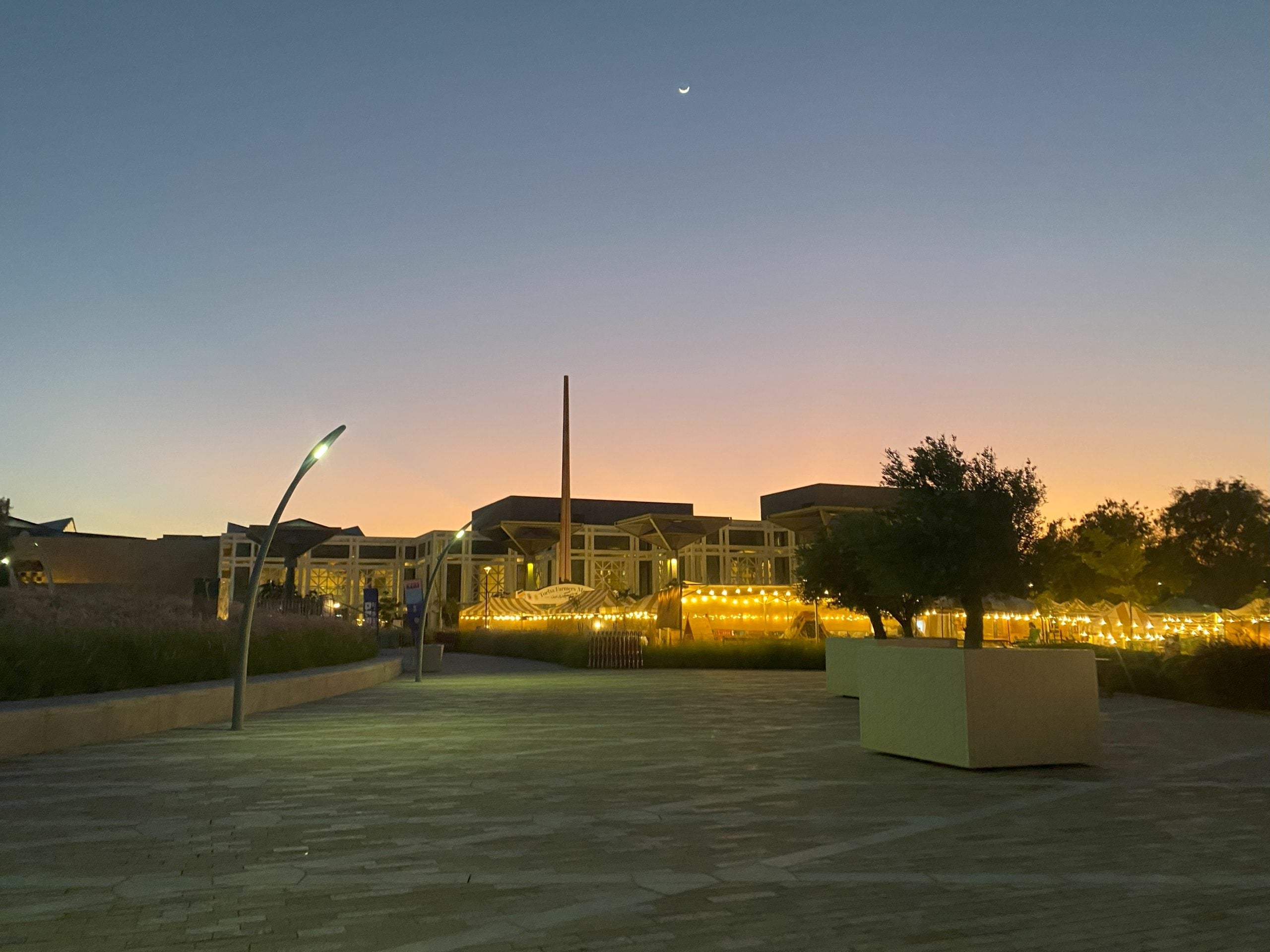 sunset photo of Qatar campus
