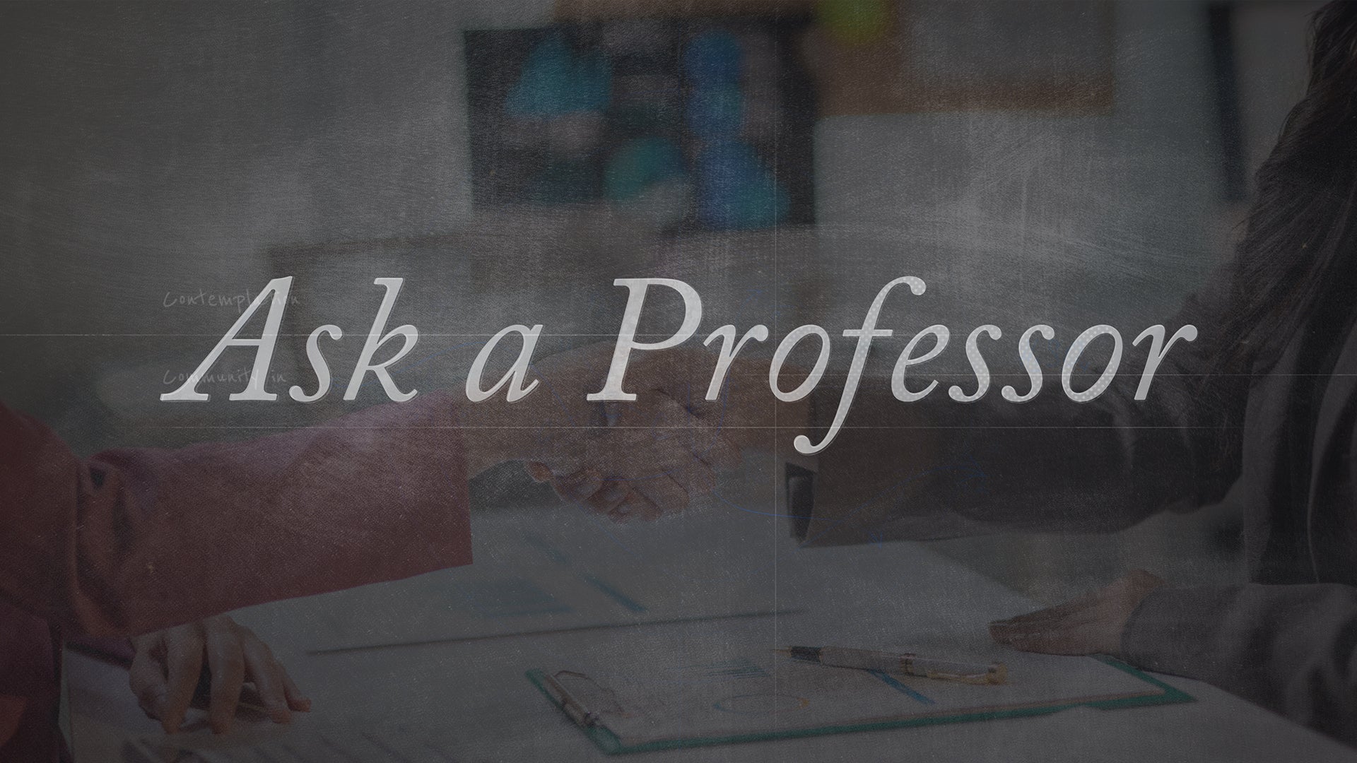 Ask a Professor logo on thumbnail