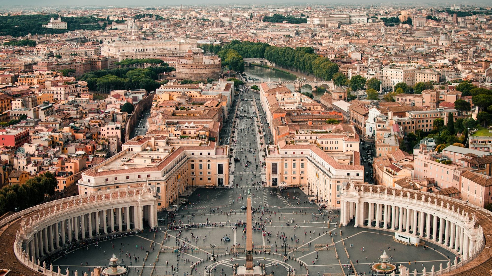 Overhead view of the Vatican