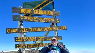 Abbey Schiller (C&#039;25) on Mt. Kilimanjaro